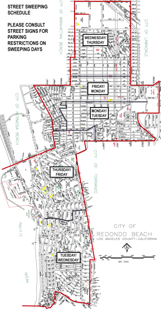 Redondo Beach Street Sweeping Map 533x1024 
